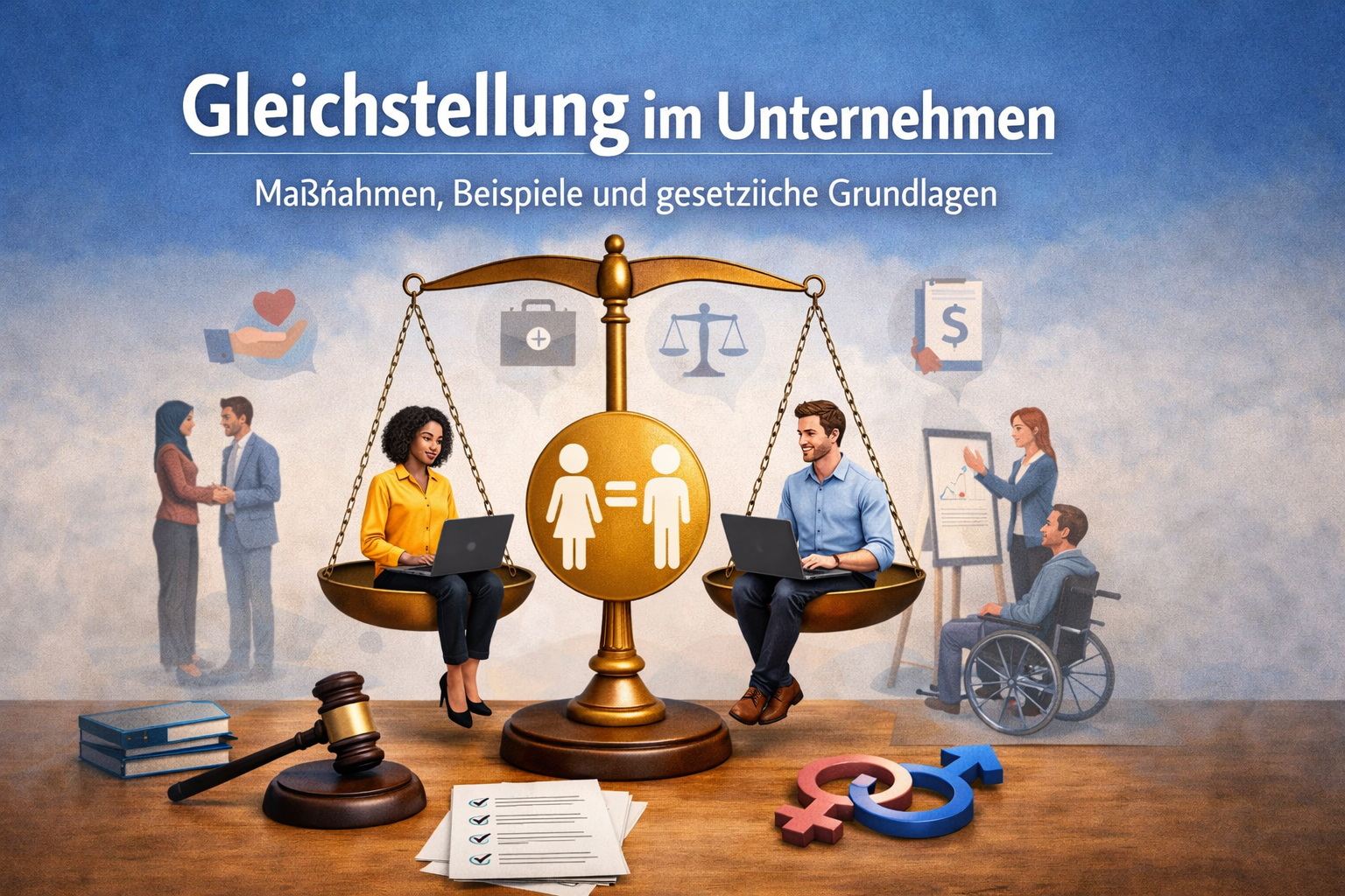 Gleichstellung im Unternehmen – Maßnahmen, Beispiele und gesetzliche Grundlagen
