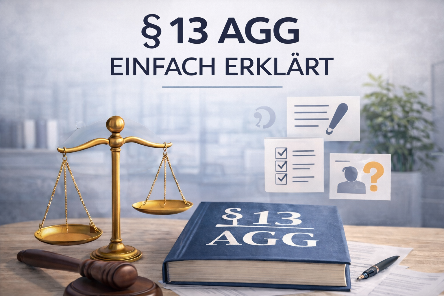 §13 AGG - einfach erklärt -1