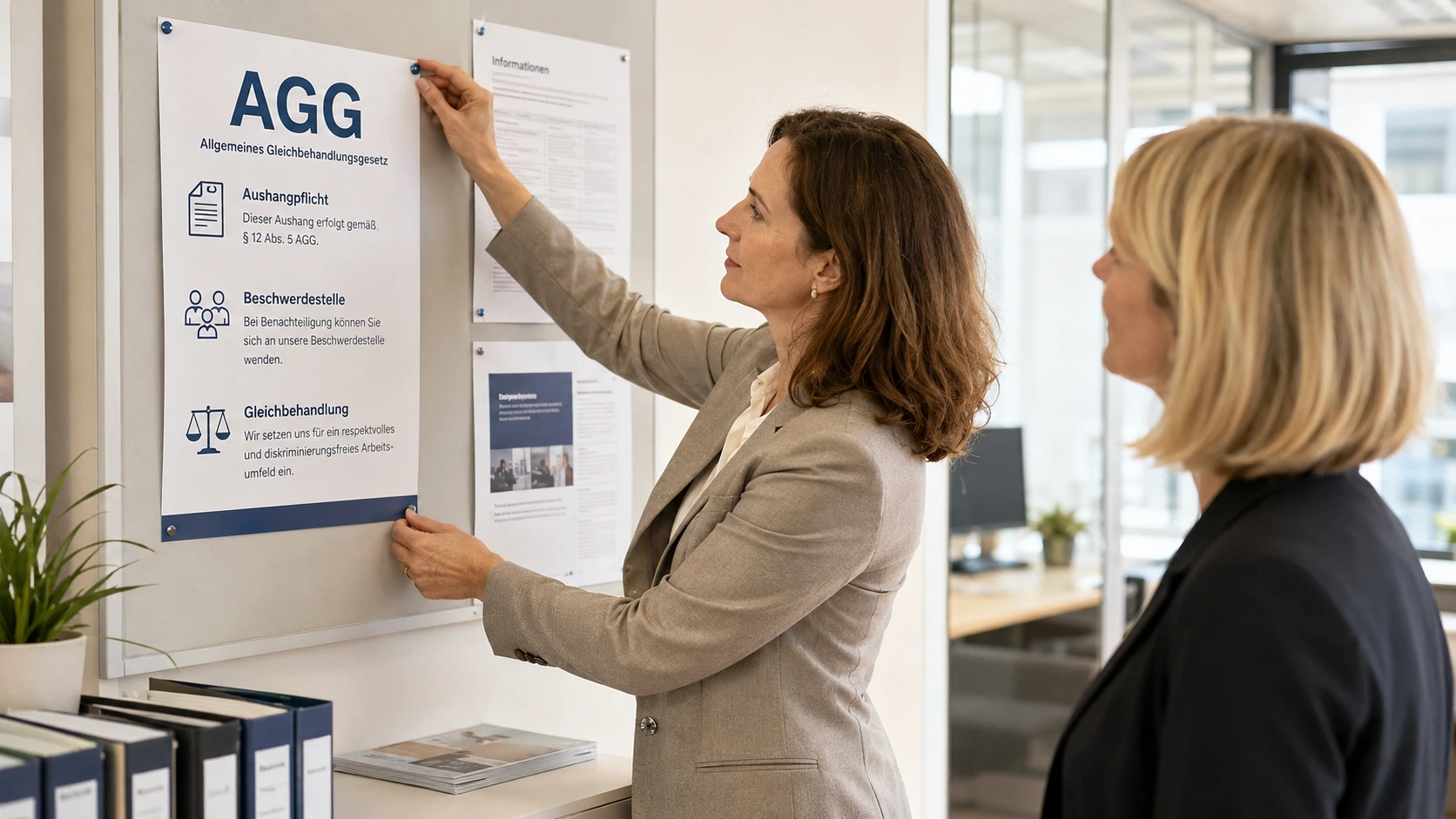 AGG-Aushang nach § 12 Abs. 5 – Pflicht, Inhalt und Muster für Arbeitgeber